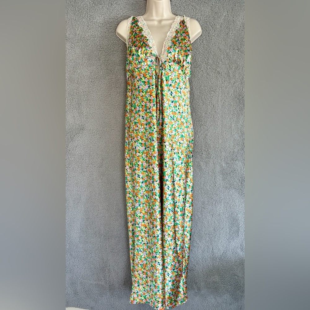 Wild Fable satin lace midi slip dress - Picture 3 of 3